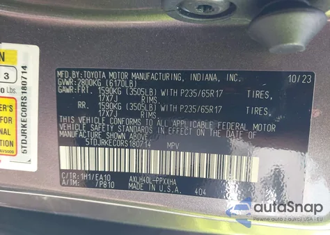 2024 Toyota Sienna Xle from USA, damaged, VIN 5TDJRKEC0RS180714